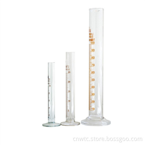 Glass Measuring Cylinder: Borosilicate Glass with Spout - Accurate Liquid Measurement Tool